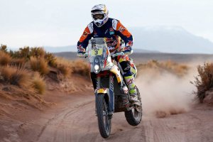 Motorcycle in Dakar Rally.