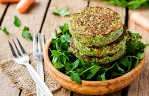 Texture soy and spinach burgers