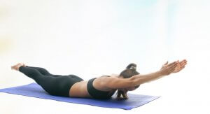 Woman doing a yoga pose