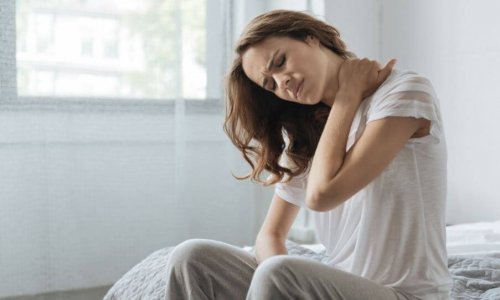 Neck pain can radiate down the shoulders to the back.