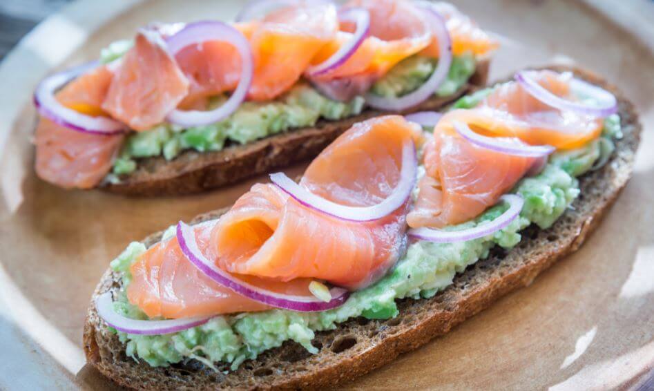 avocado salmon toast