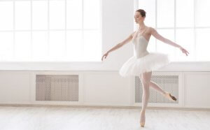 Psychomotor in dance. Girl dancing.