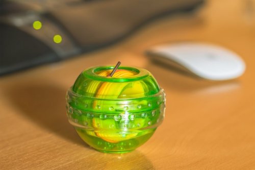 The Power Ball helps strengthen the chest