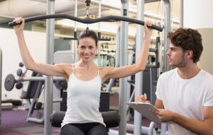 Woman getting daily motivation from her trainer