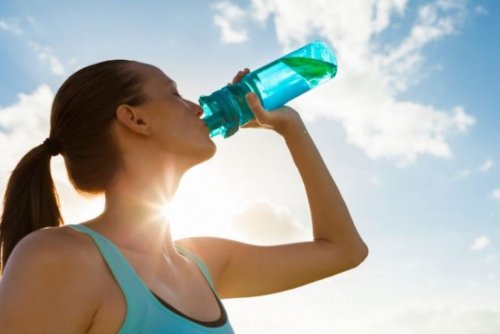 Staying hydrated is very important when running in the heat