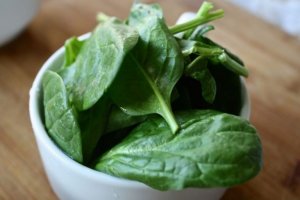 A bowl of spinach