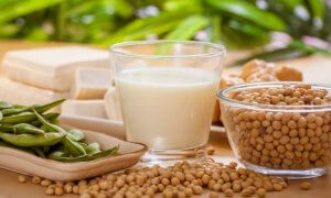 Soy milk is a healthy beverage.