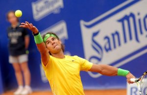 Rafael Nadal during a tennis match