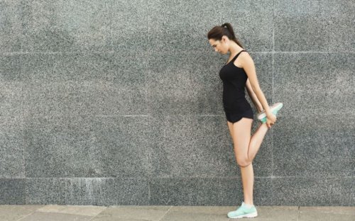 girl stretching