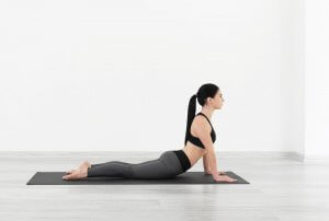 Best post-workout stretches: cobra pose.