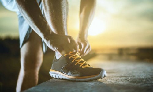 man running shoes