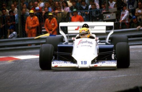 Senna and Prost first met in an exhibition at the Hockenheim German circuit.
