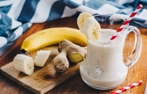 banana homemade shake