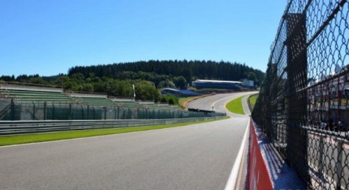 The Eau Rouge curve at the Spa-Francorchamps