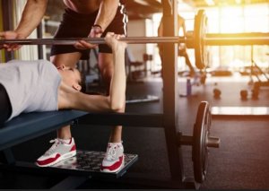 Woman doing strength training