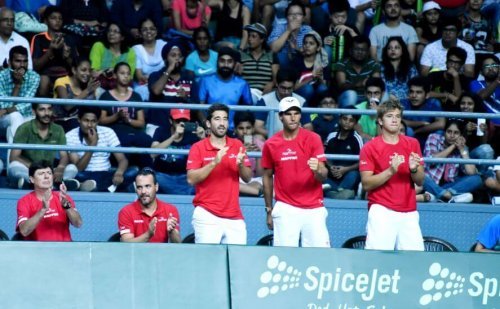 The Spanish team that won the Davis Cup