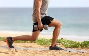 Man doing lunges