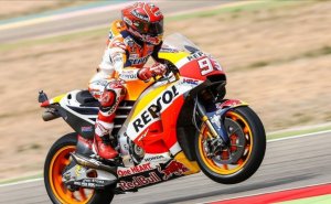 Marc Márquez during a race