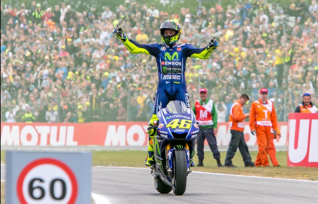 Rossi celebrates