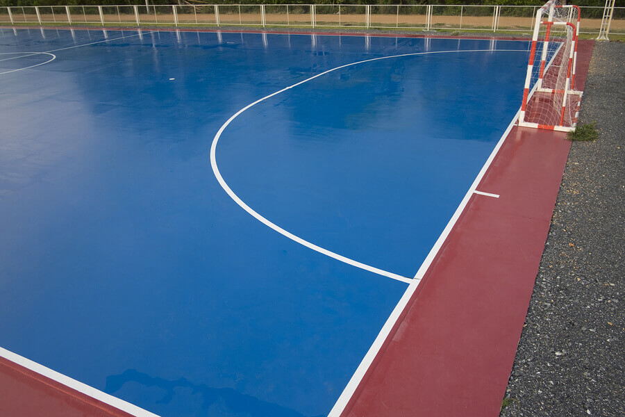Indoor soccer court