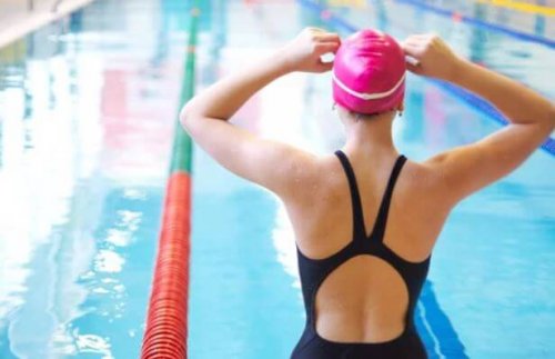 Swimming can help you relax and also strengthen your muscles.