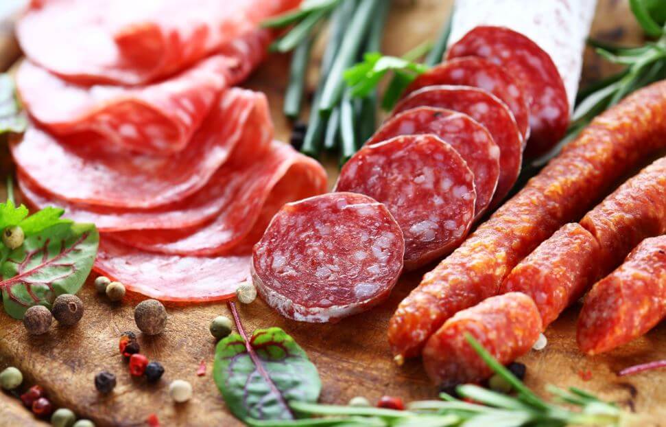 unhealthy foods workouts cured meats