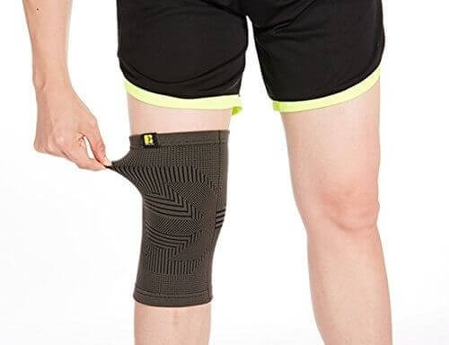 Best knee support gray sleeve