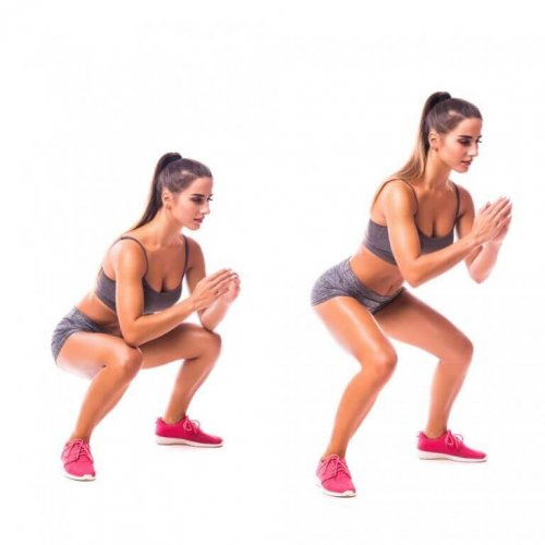 In the frog jumps, you hips go lower than in the regular jumps.