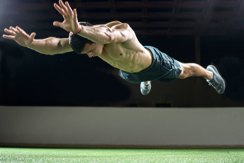 Superman lizard exercise