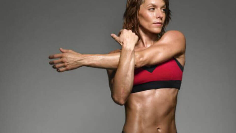 stretching shoulder arm