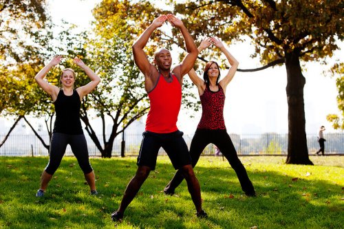 Jumping jacks boost your cardiovascular system and tone your muscles. 