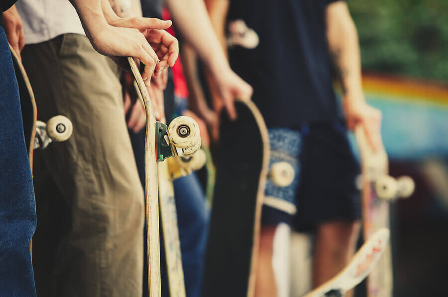 Skateboarders
