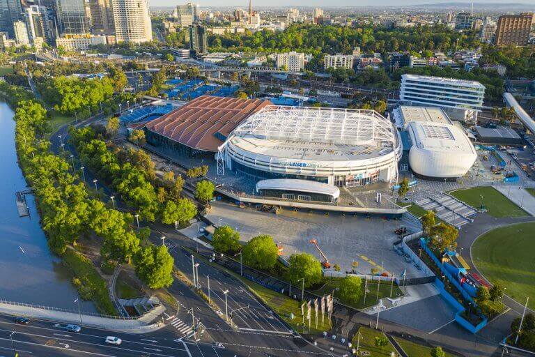The Rod Laverne Arena in which the Australian Open takes place