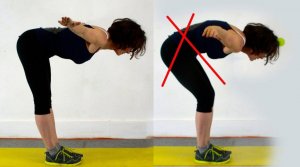 proper way to do a good morning exercise bending with back straight