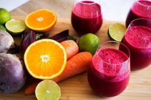 A juice made with antioxidant foods