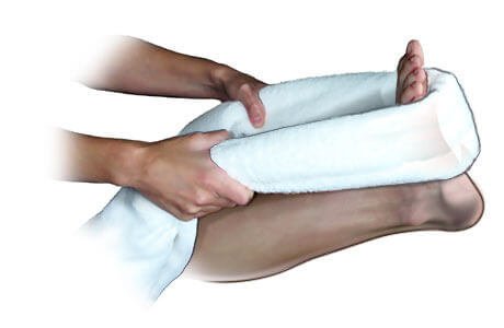 This exercise stretches the lower part of your legs.