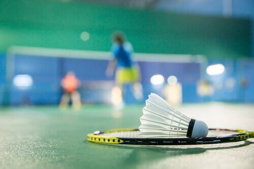 You can burn many calories playing badminton.