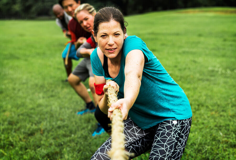 Women strength training