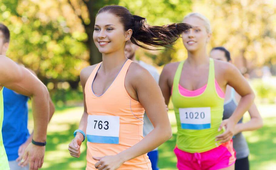 Women running