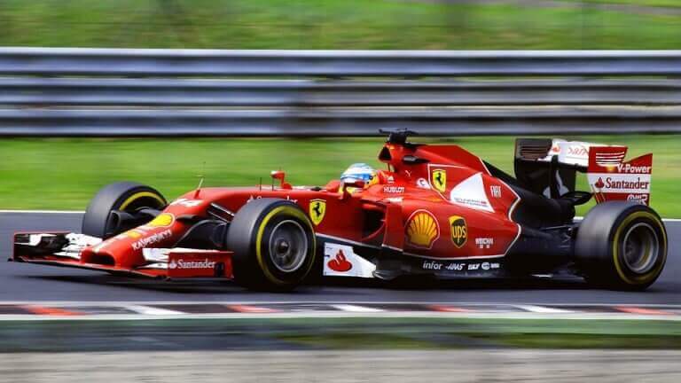 A single-seater racing car for Formula 1