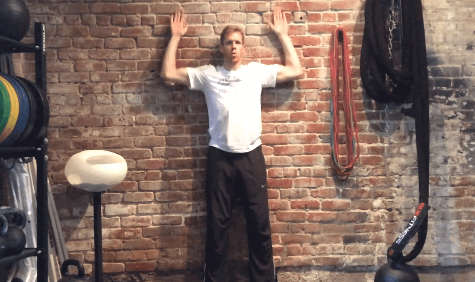 The angel movement can be done perfectly at home.