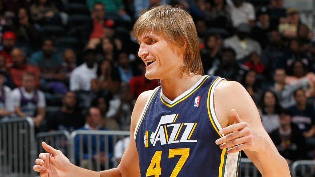 Andrei Kirilenko, one of the best Russian athletes, playing in the NBA.