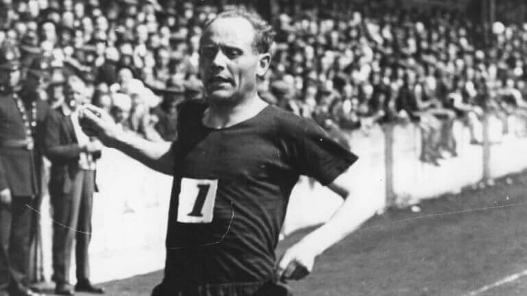 Paavo Nurmi, a Finish runner who is described in the text.