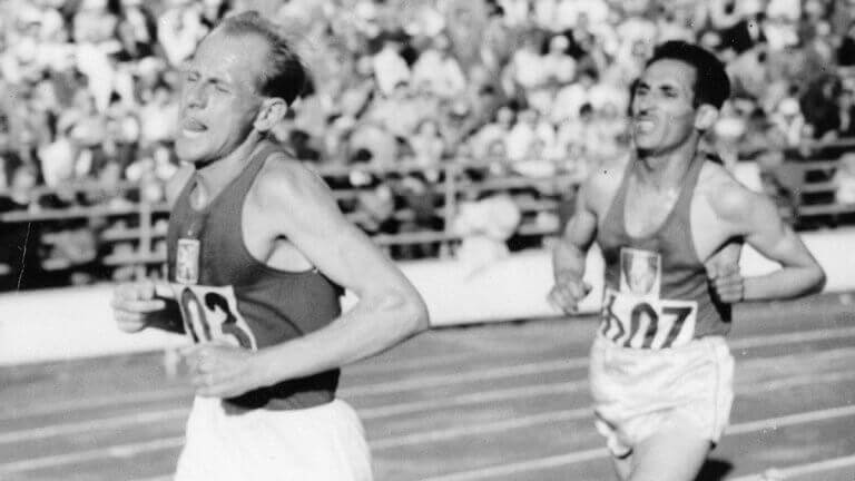 Emil Zatopek, described in the text, one of the best European athletes