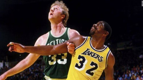 Magic Johnson and Larry Bird support the text about sports rivalries