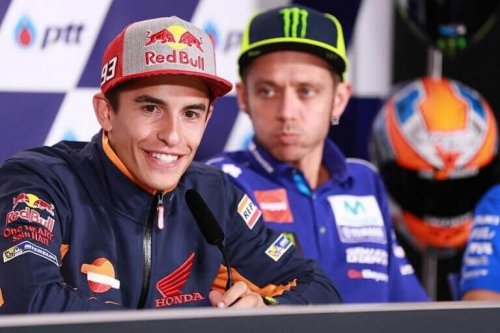 Rossi and Marquez of motorsports to support the text