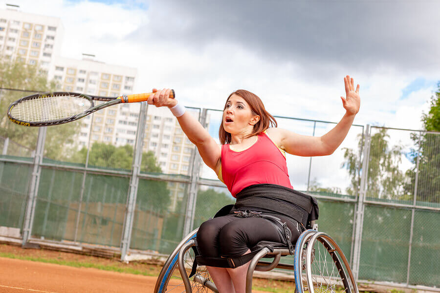 wheelchair tennis bounce