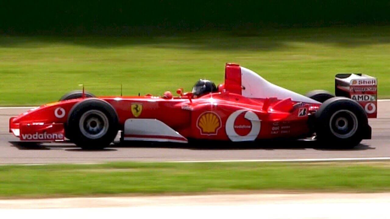 The Ferrari F2002, one of the best cars in the history of Formula 1 of all time.