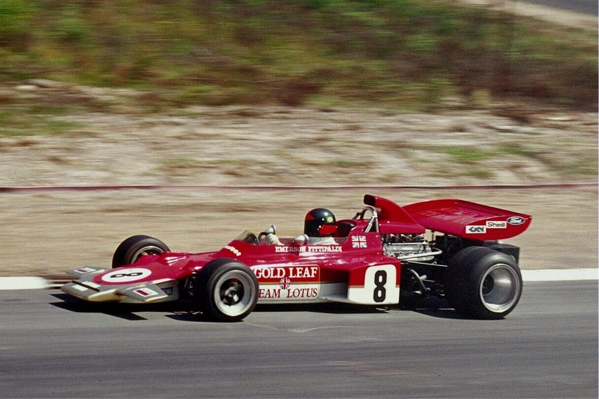 Emerson Fittipaldi drove the Lotus 72