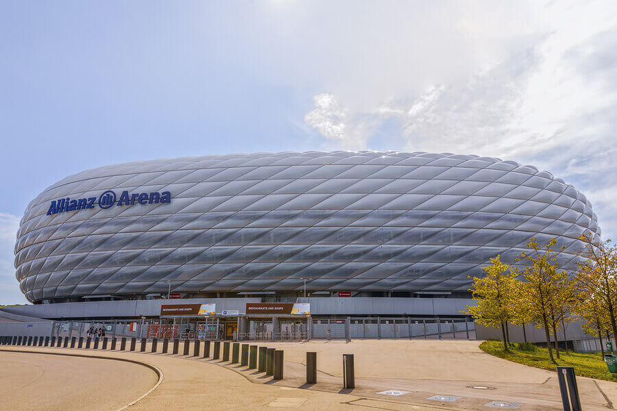 The Allianz Arena, home of Bayern Munich, is one of the best stadiums in the world.